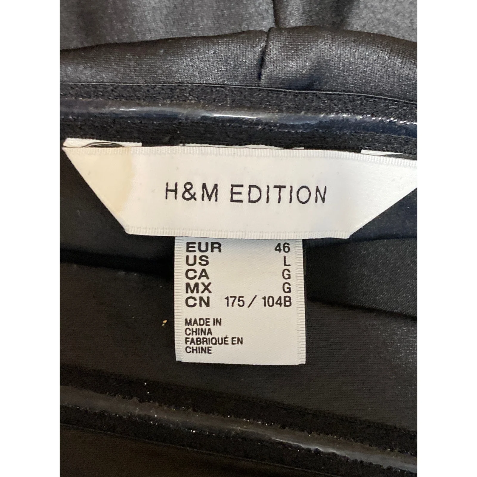 H&M Women's Black Silky Satin Asymmetric Drape High Low A-Line Slip Skirt Size L - Image 5