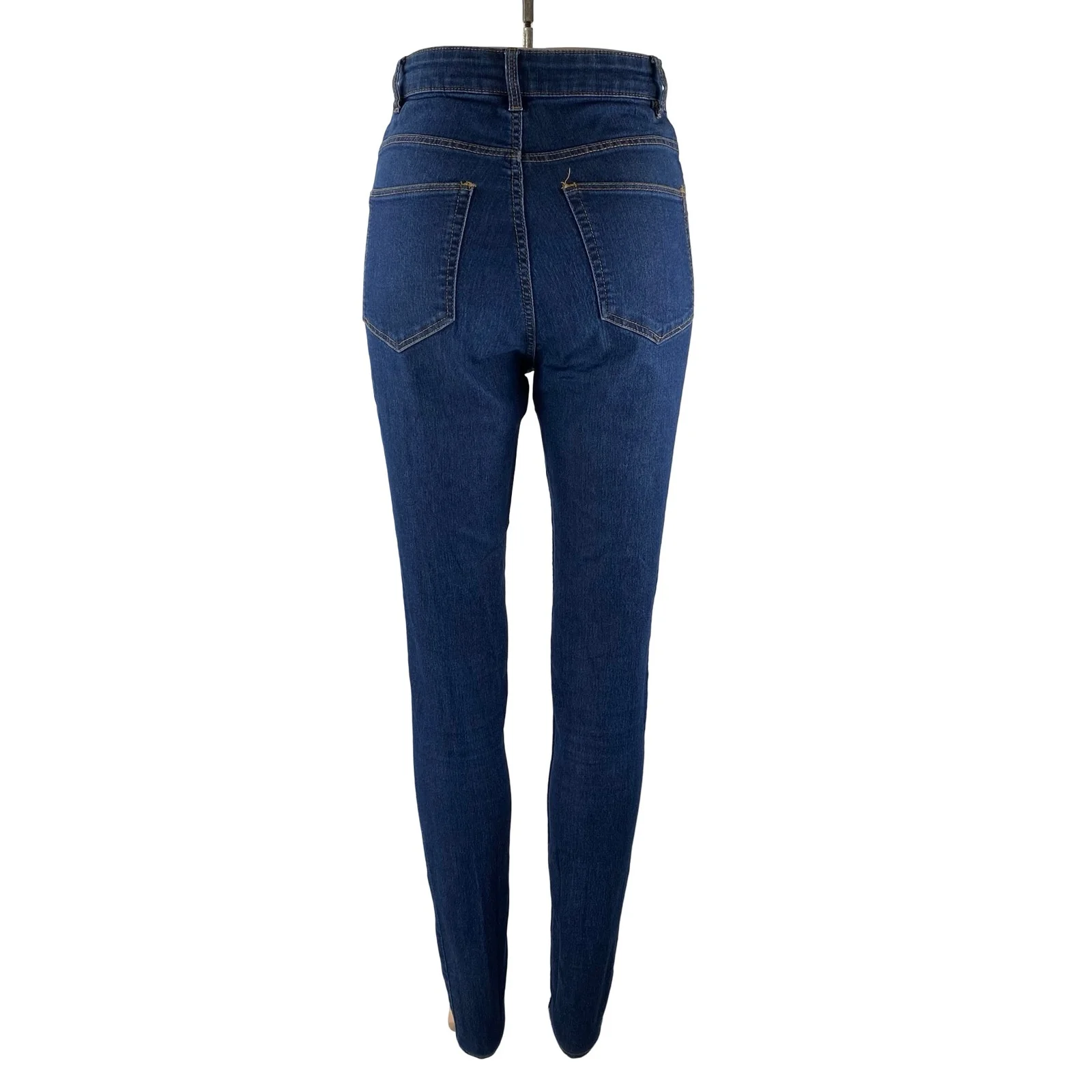 H&M Women's Blue High Waisted Slim Fit Y2k Casual Skinny Denim Jeans Size 4 - Image 4