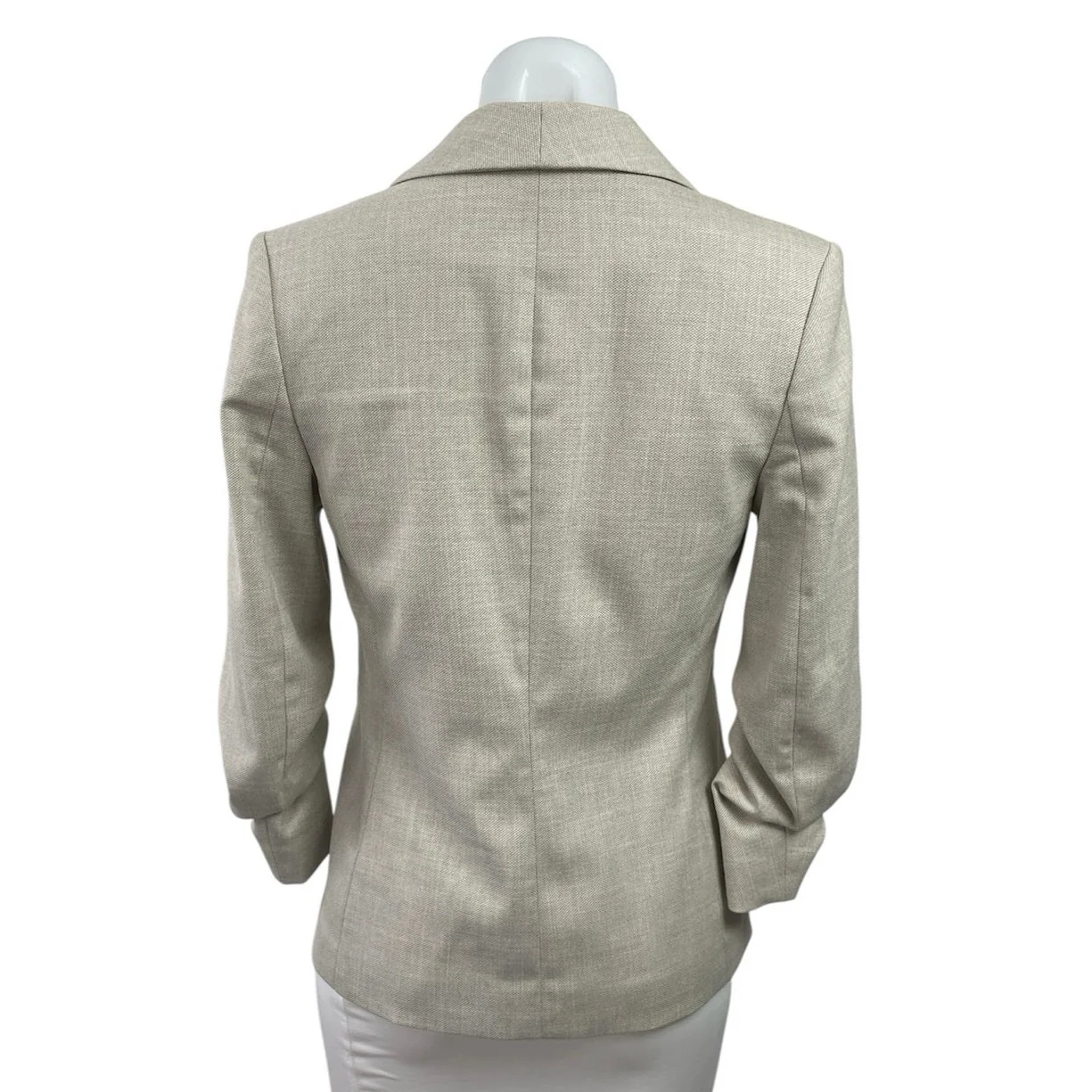 H&M Women's Gray Shawl Lapel Collar Long Sleeve Open Blazer Coat Jacket Size XXS - Image 3