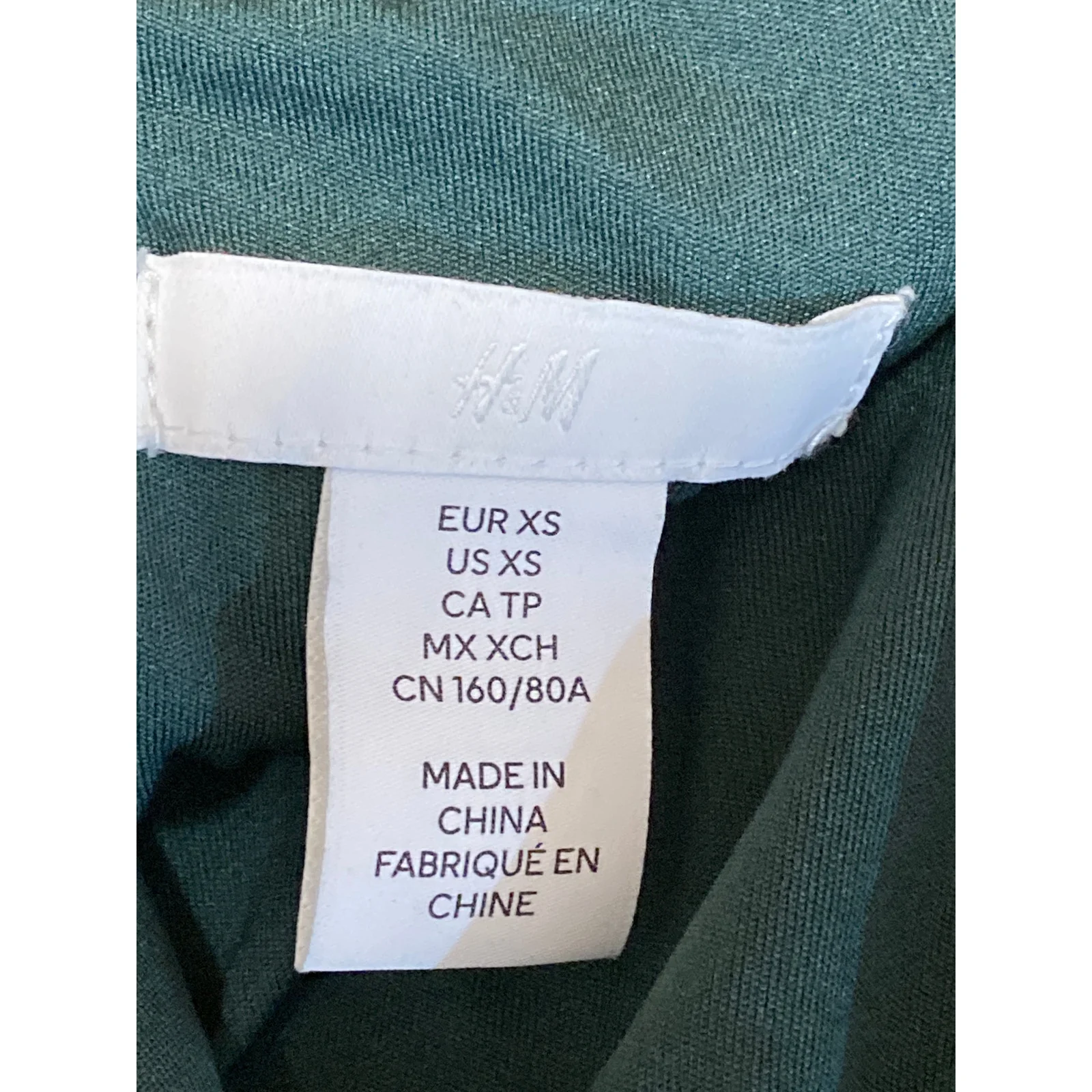 H&M Women's Green Sequin Sleeveless Halter Neck Crop Cami Camisole Tank Top XS - Image 3