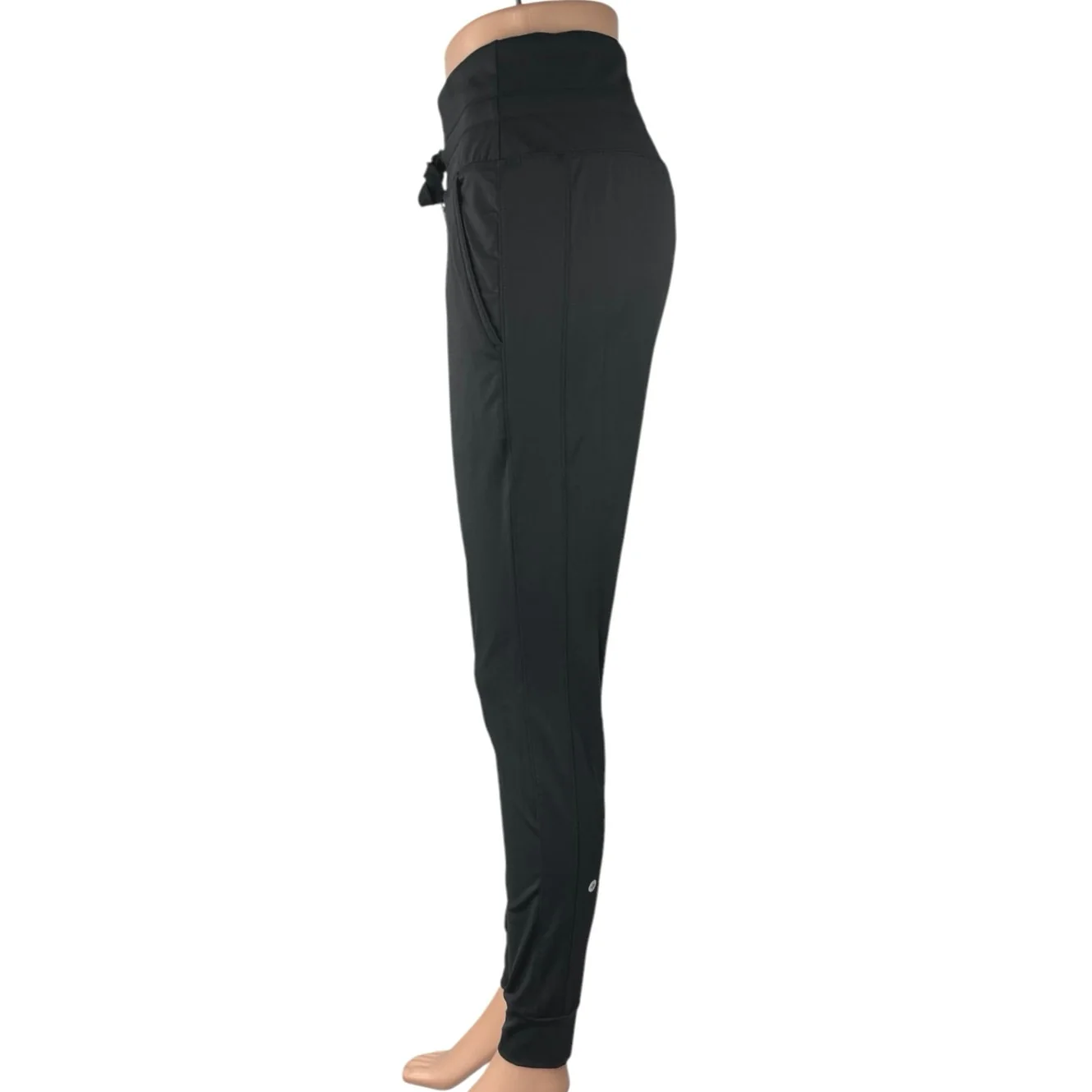 Halara Women's Black High Waisted Drawstring Athletic Leggings Pants Size M - Image 2