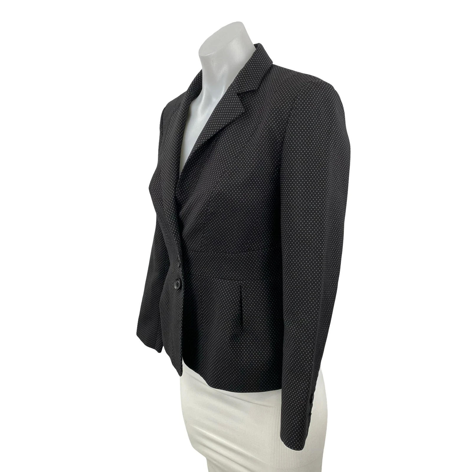 Halogen Women's Notched Collar Long Sleeve Single Breasted Blazer Coat Jacket 0P - Image 2
