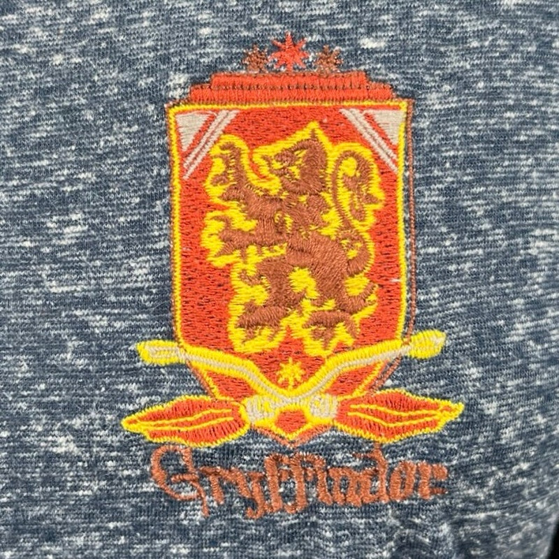 Harry Potter Gryffindor House Women's Blue Long Sleeve Pullover Tee Shirt Top M - Image 4
