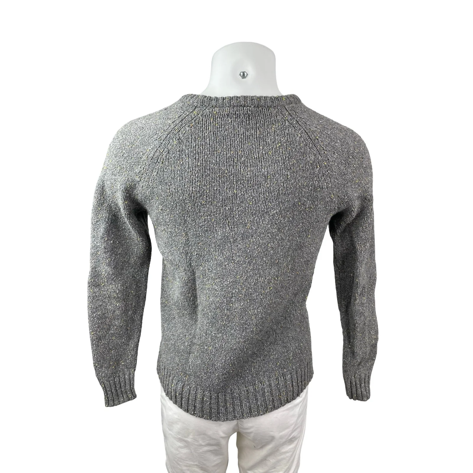 Hawkings McGill Men's Gray Long Sleeve Knit Crew Neck Cozy Sweater Top Size S - Image 4