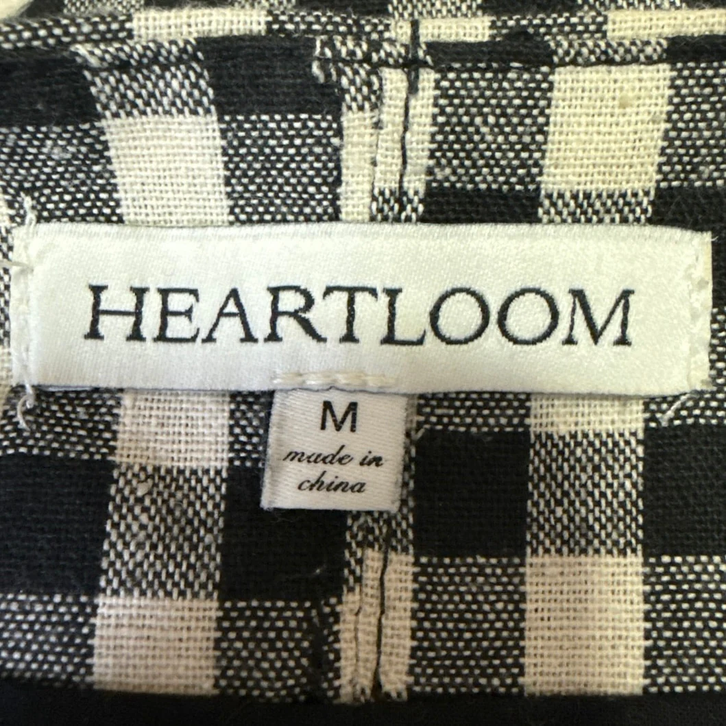 Heartloom Black White Gingham Check Plaid Sleeveless Halter Mini Tank Dress Sz M - Image 4