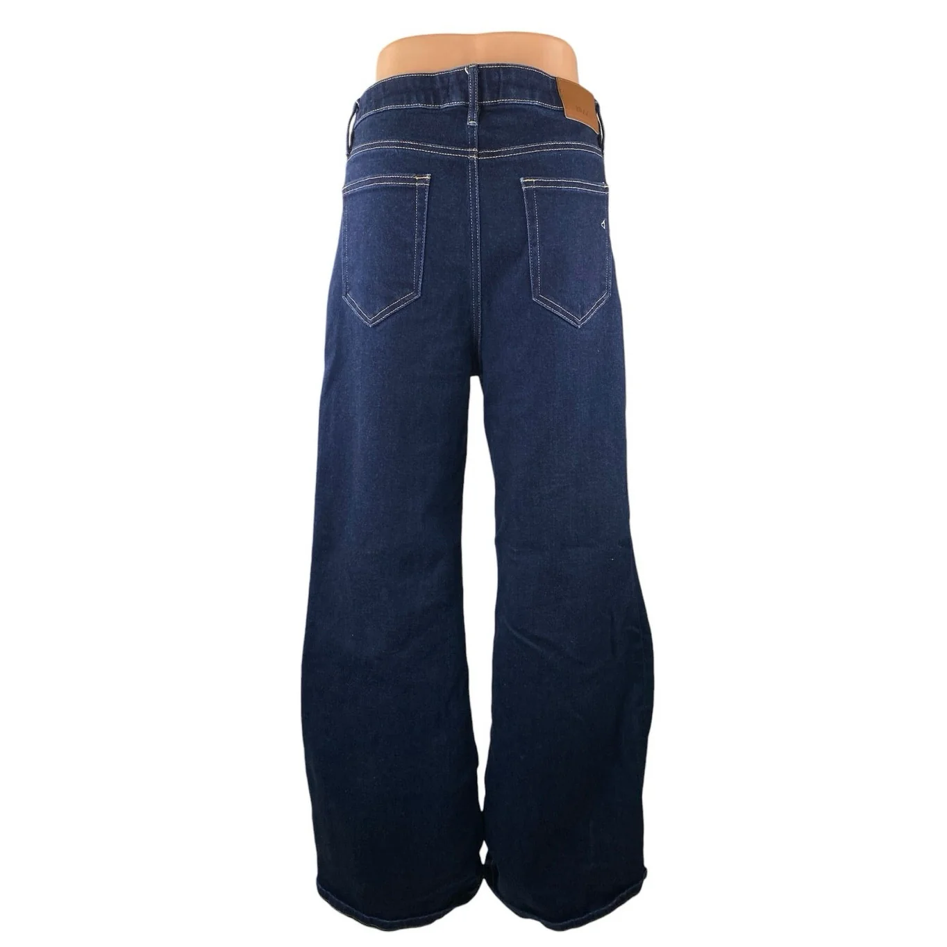 Hidden Women Blue Dark Wash High Rise Wide Leg Baggy Palazzo Denim Jeans Size 31 - Image 3