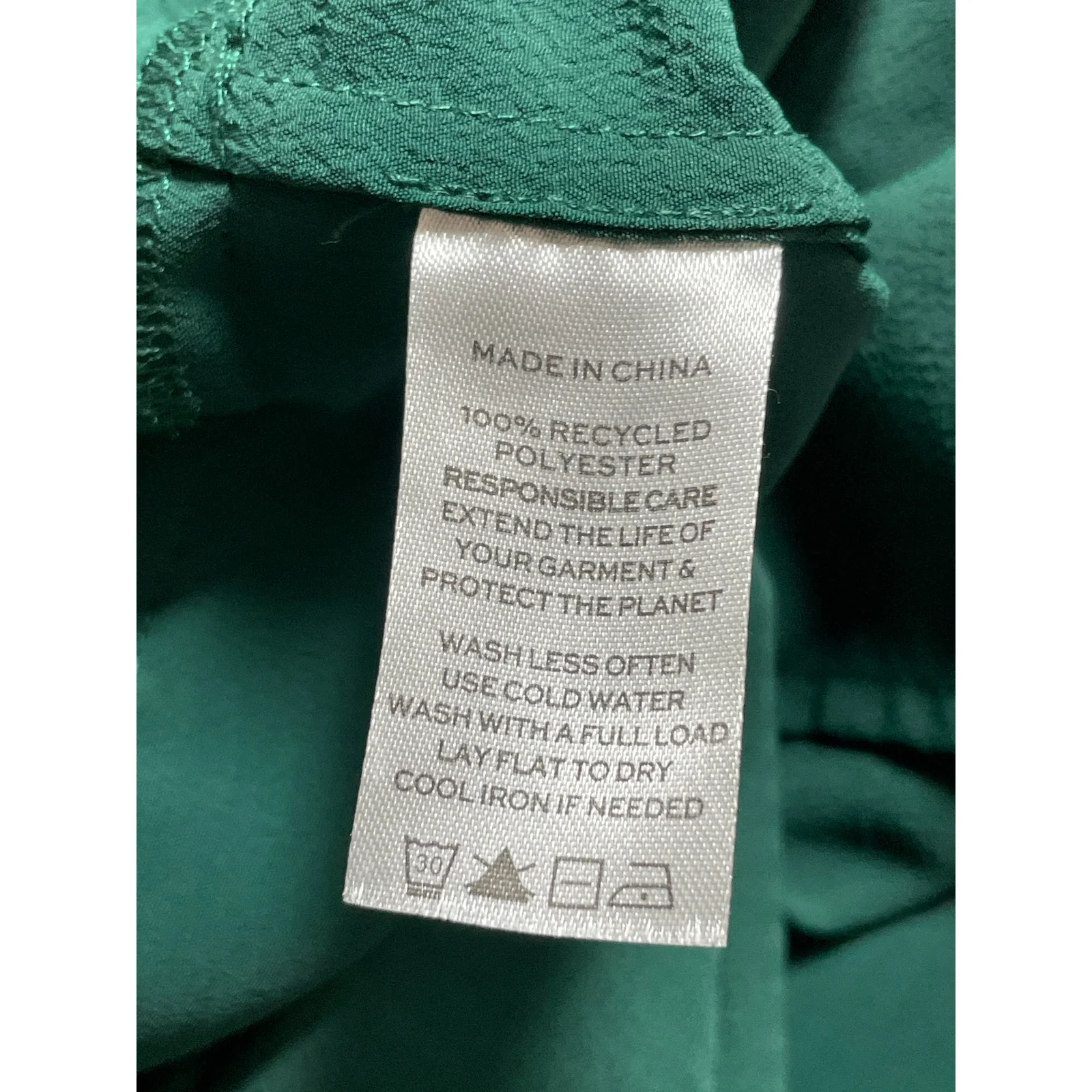 Hill House Home The Louisa Crepe Green Half Sleeve Smocked A Line Midi Dress M - Image 6
