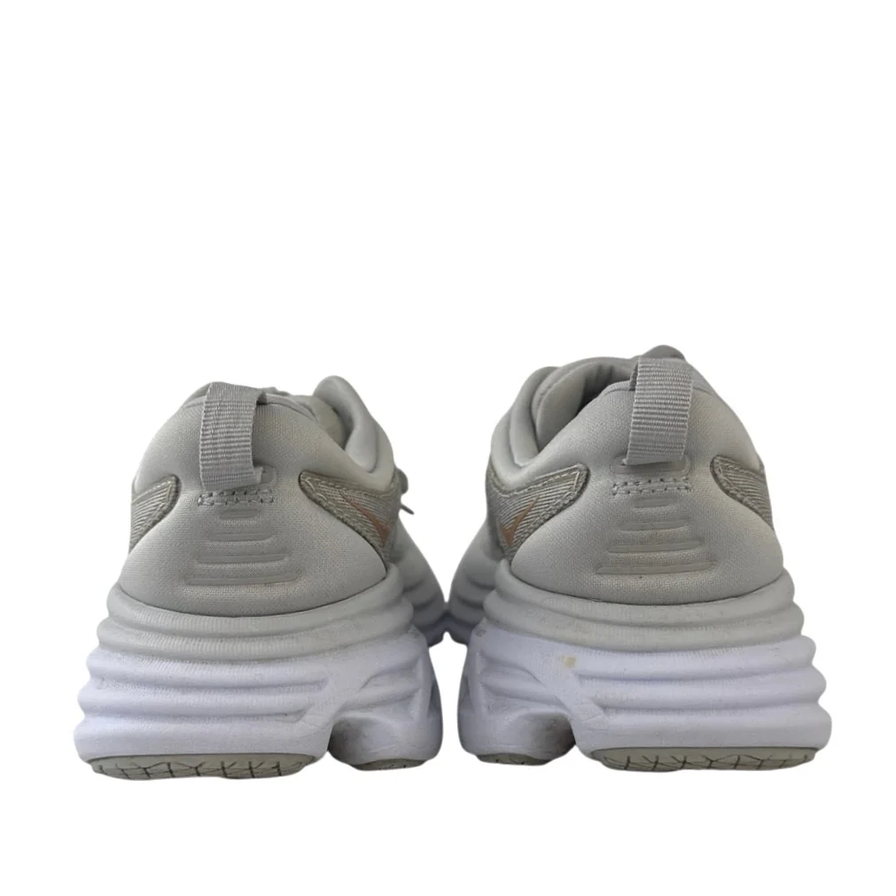 Hoka One One Bondi 8 Women's Gray Lace Up Running Sneaker Shoes Size 6.5 - Image 3