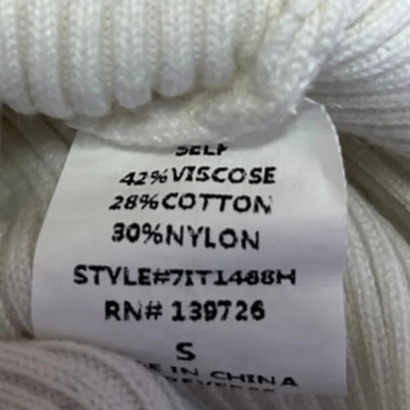 Honey Punch White Ribbed Knit Strapless Sweetheart Tube Bodysuit Top Size S - Image 5