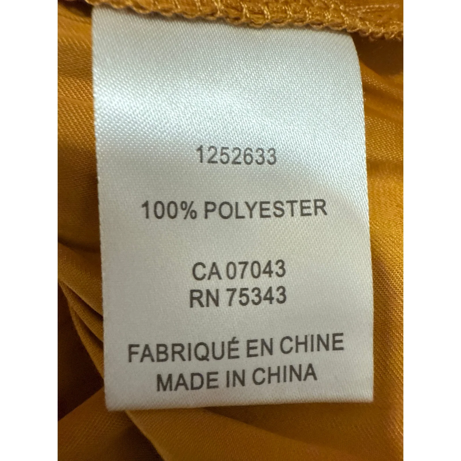 House Of Harlow 1960 Gold Satin Ruched Long Sleeve Peplum Crop Blouse Top Sz XS - Image 8
