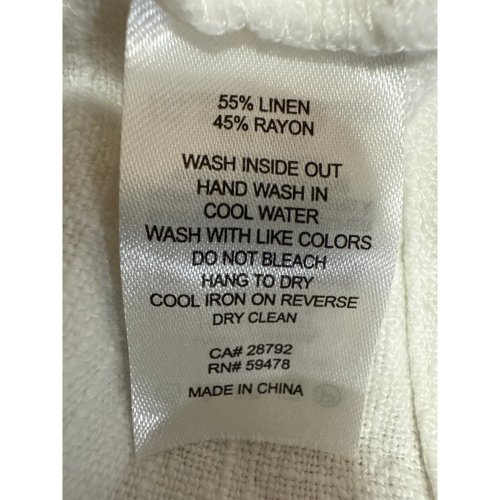 House Of Harlow 1960 Women's White Linen Short Puff Sleeve Crop Blouse Top Sz S - Image 4