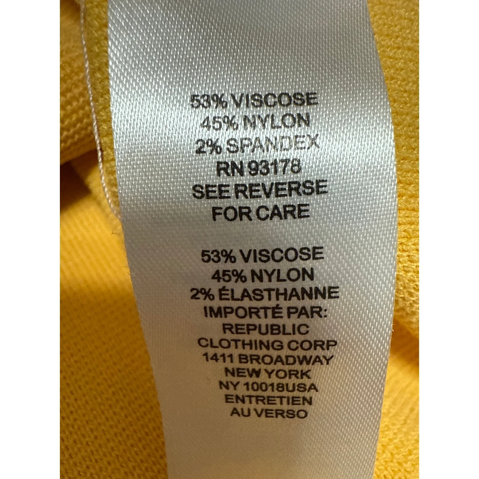 House of Harlow 1960 Yellow Sleeveless Knit Cami Camisole Tank Crop Top Size S - Image 4