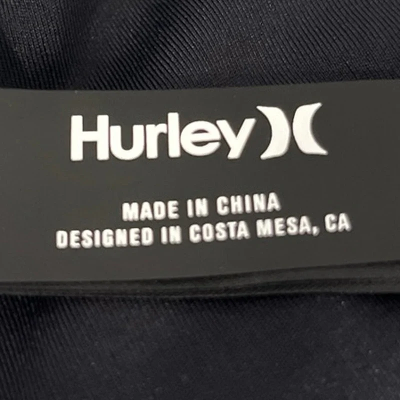 Hurley Black Sleeveless Strappy Crossback Yoga Athletic Sports Bra Crop Top Sz M - Image 3