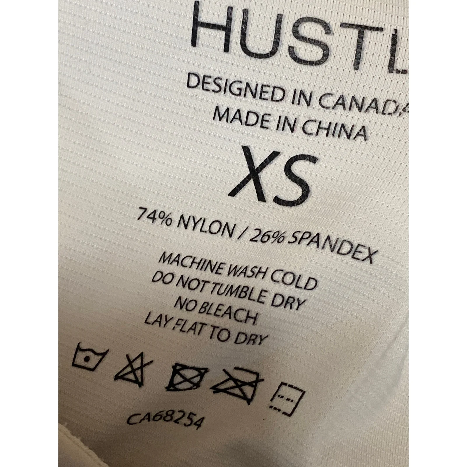 HUSTL White Halter Sleeveless Yoga Athletic Activewear Tank Sports Bra Top Sz XS - Image 5