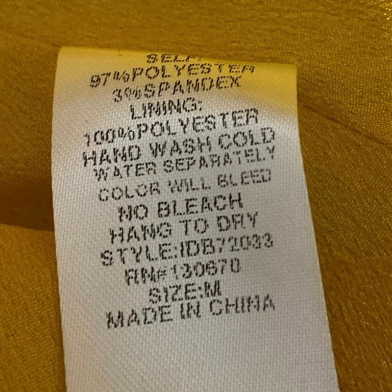 INA Women's Yellow Ruffle Sleeveless Mini Skater A-Line Fit & Flare Dress Size M - Image 5