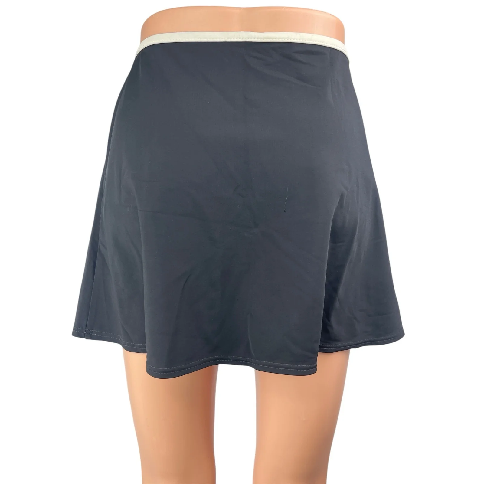 INC International Concepts Black Yoga Golf Tennis Activewear Mini A-Line Skirt S - Image 2