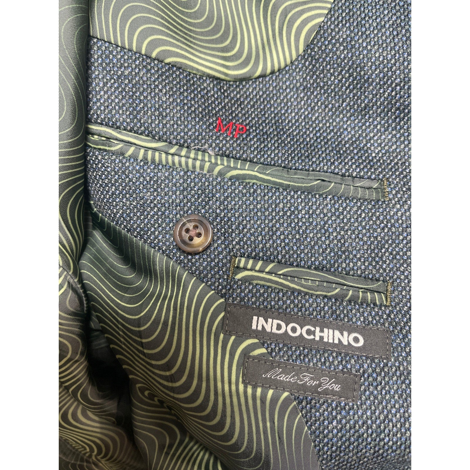 Indochino Men's Dark Gray Blazer Sport Coat Trousers Suit Jacket 2 Piece Set - Image 11