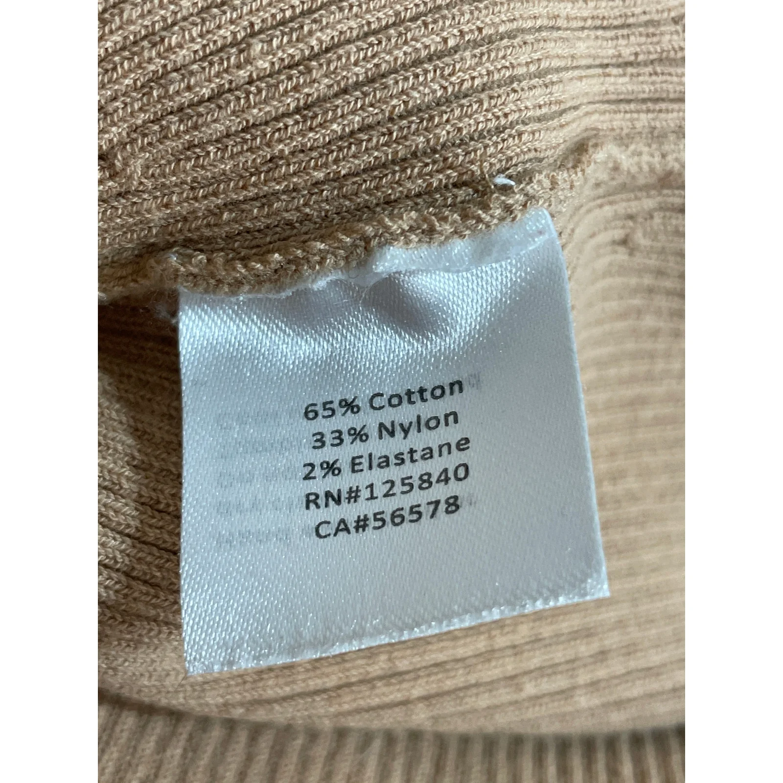 Intermix Nina Women's Ribbed Long Sleeve Collared V Neck Crop Sweater Top Sz P/S - Image 6