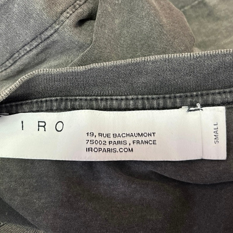 IRO Elena Women's Gray Sleeveless Crew Neck Muscle Tee Shirt Tank Top Size S - Image 4