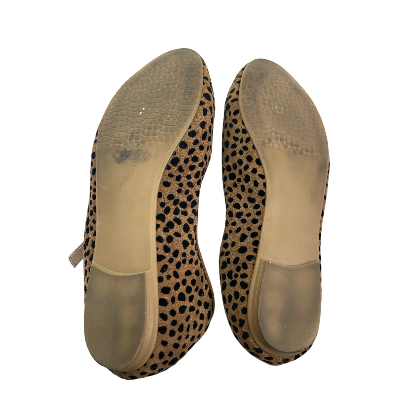 Isaac Mizrahi Brown Leopard Slip On Almond Toe Ballet Mary Jane Flats Shoes 7.5 - Image 4