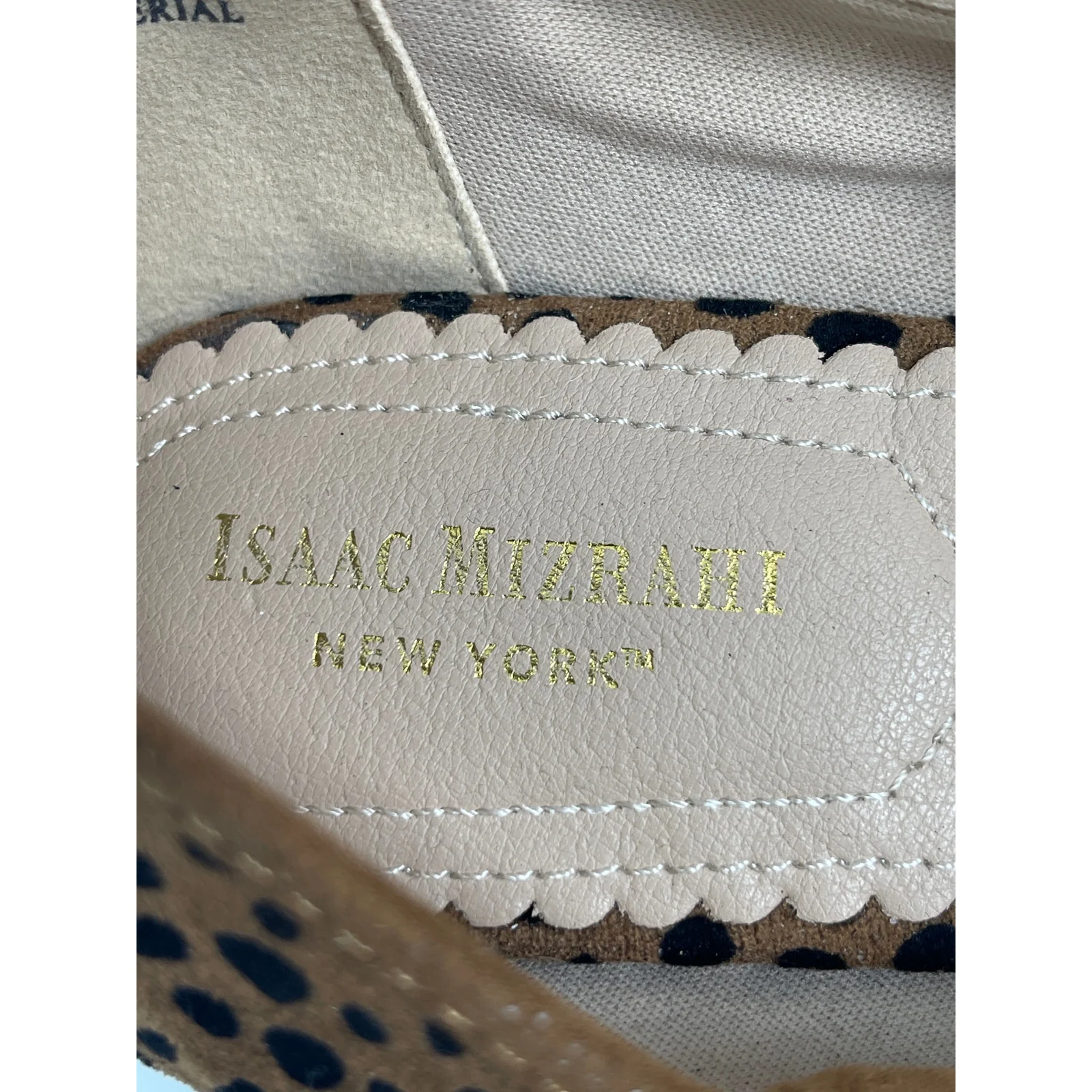 Isaac Mizrahi Brown Leopard Slip On Almond Toe Ballet Mary Jane Flats Shoes 7.5 - Image 5