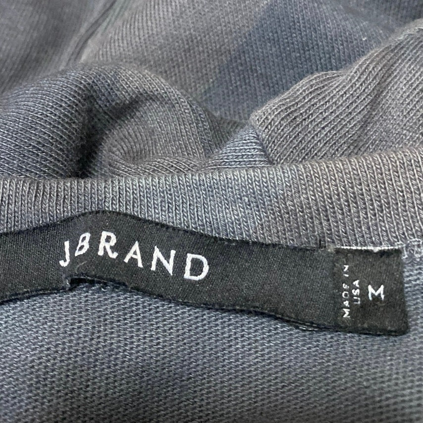 J Brand Men's Gray Black Geometric Print Crewneck Short Sleeve Tee T-shirt Top M - Image 3