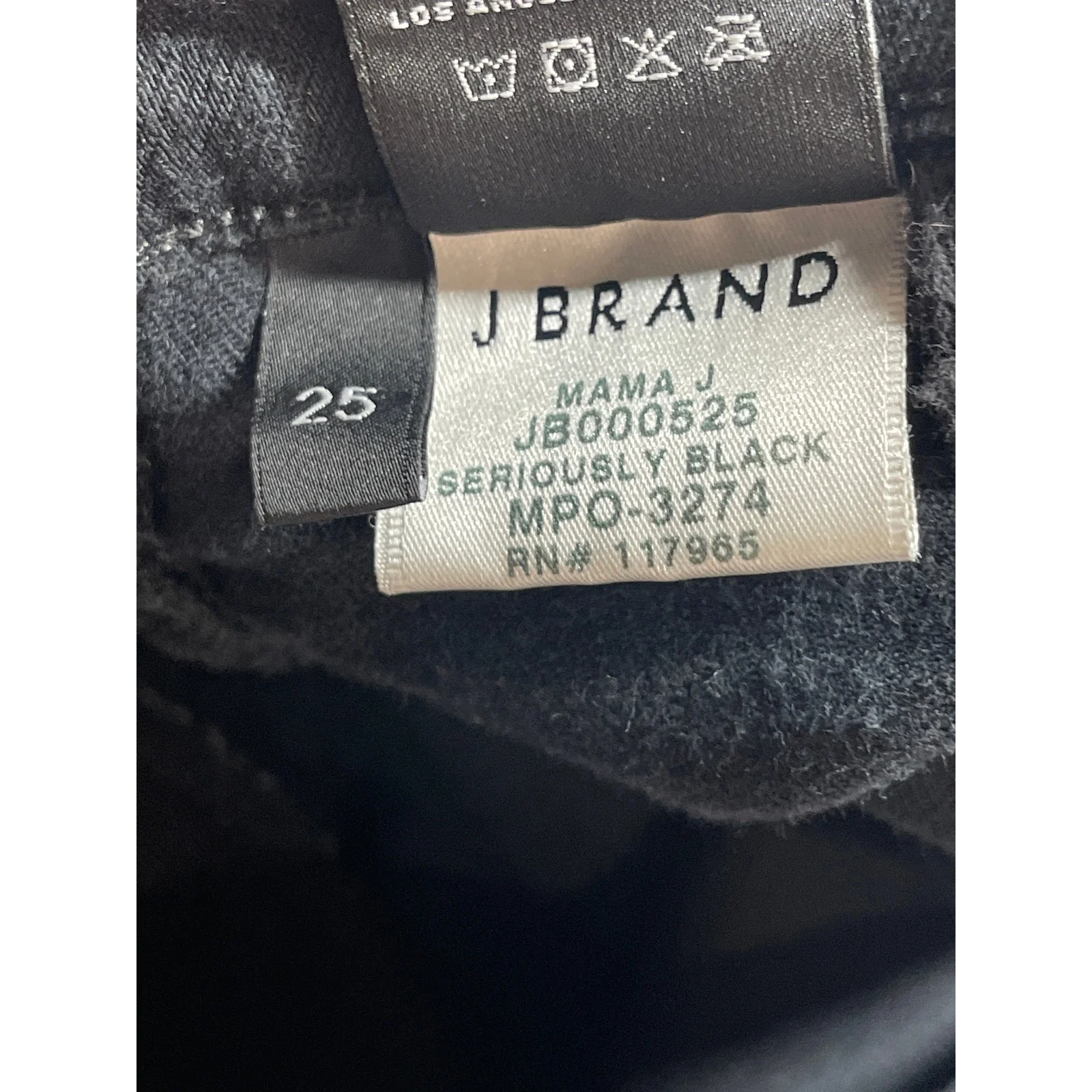 J Brand Women's Black Low Rise Slim Fit Stretch Skinny Leg Denim Jeans Pants 25 - Image 4