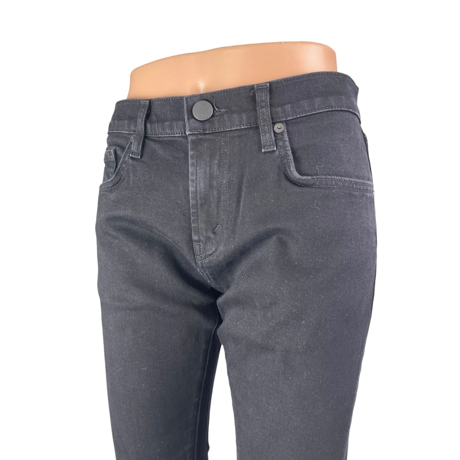 J Brand Women's Black Mid Waist Slim Fit Skinny Leg Denim Jeans Pants Size 30 - Image 3
