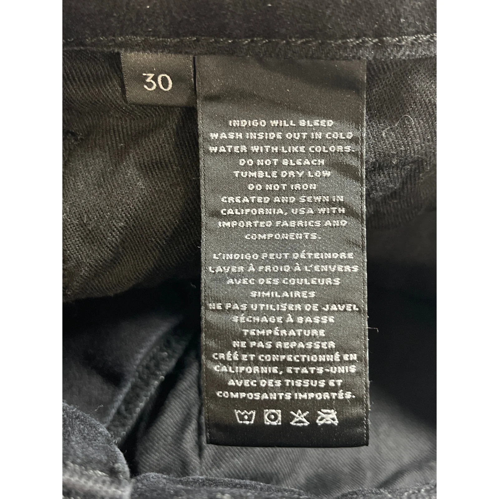 J Brand Women's Black Mid Waist Slim Fit Skinny Leg Denim Jeans Pants Size 30 - Image 5