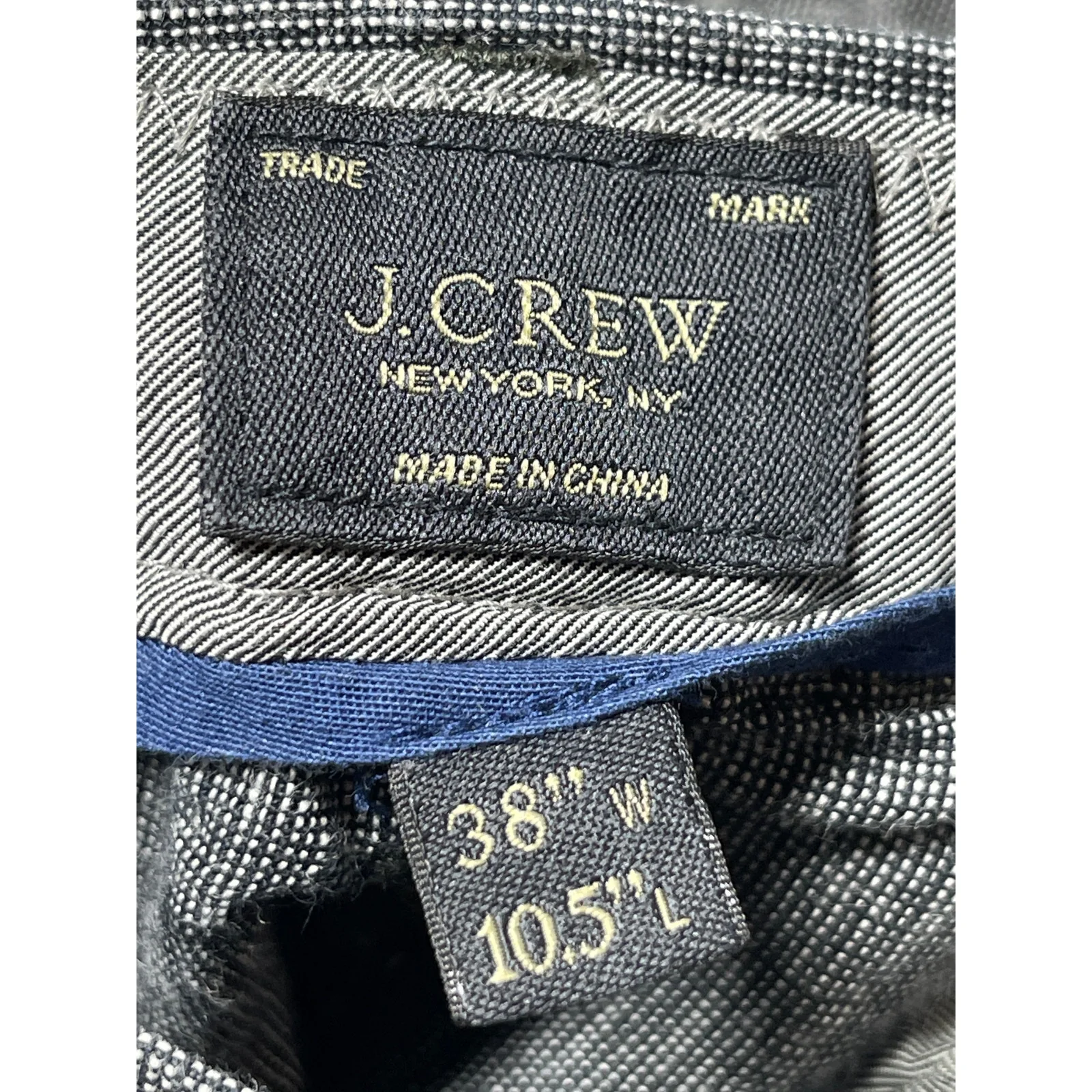 J.Crew 100% Linen Men's Gray High Rise Casual Walking Golf Chino Khaki Shorts 38 - Image 3