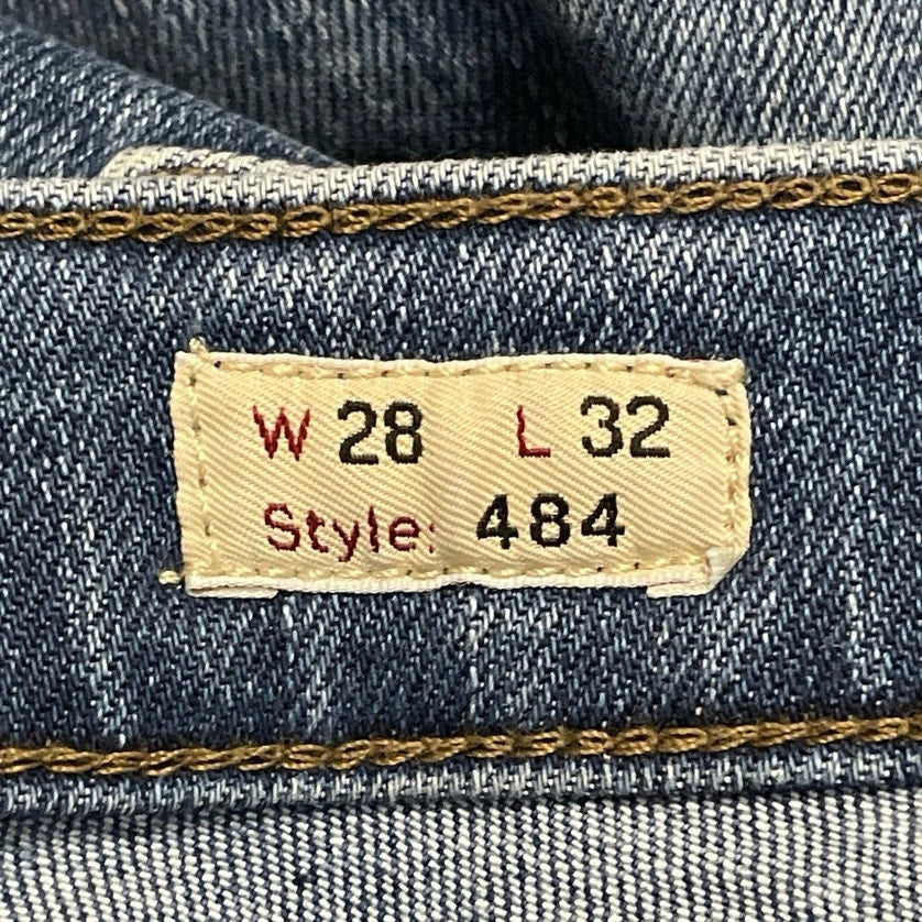 J.Crew 484 Men's Blue Mid Rise Stretch Slim Fit Skinny Denim Jeans Size 28x32 - Image 4