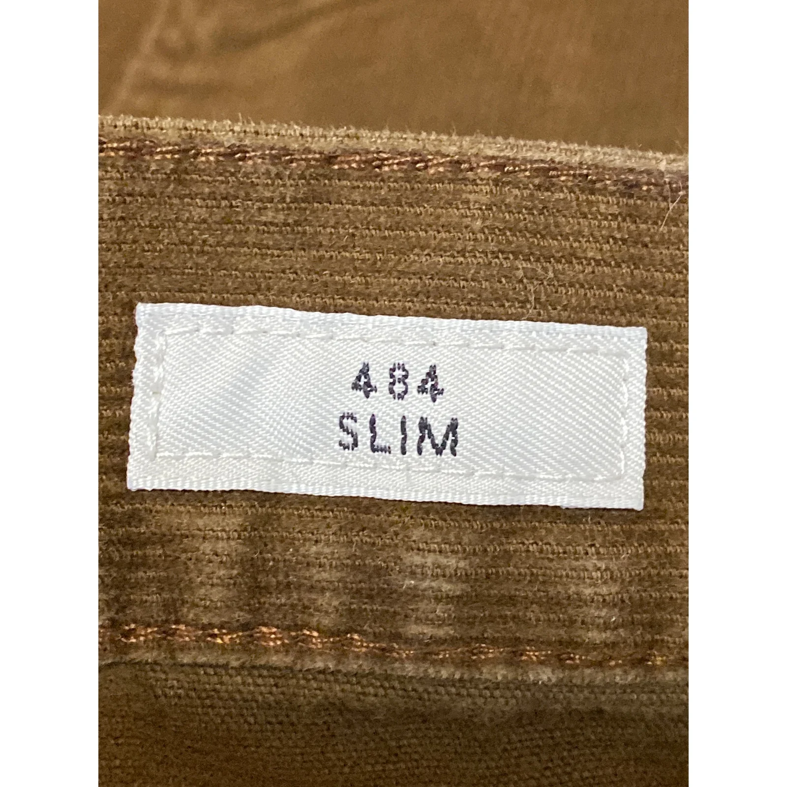 J.Crew 484 Slim Fit Mens Brown Corduroy Mid Rise Straight Trousers Pants Size 32 - Image 6