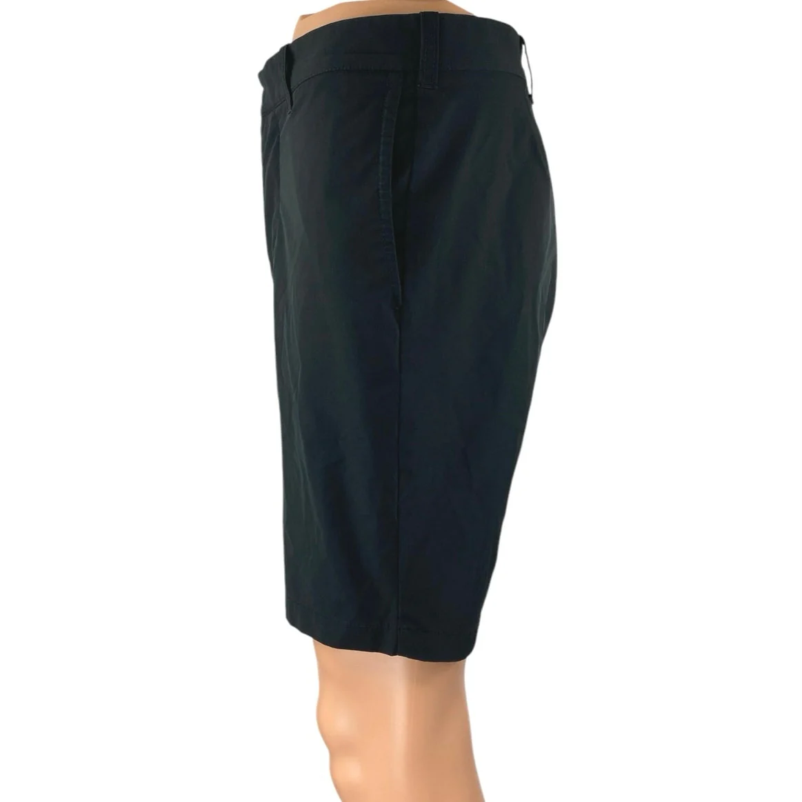 J.Crew 9" Inseam Men's Black High Waist Button Zip Casual Twill Chino Shorts 30 - Image 2