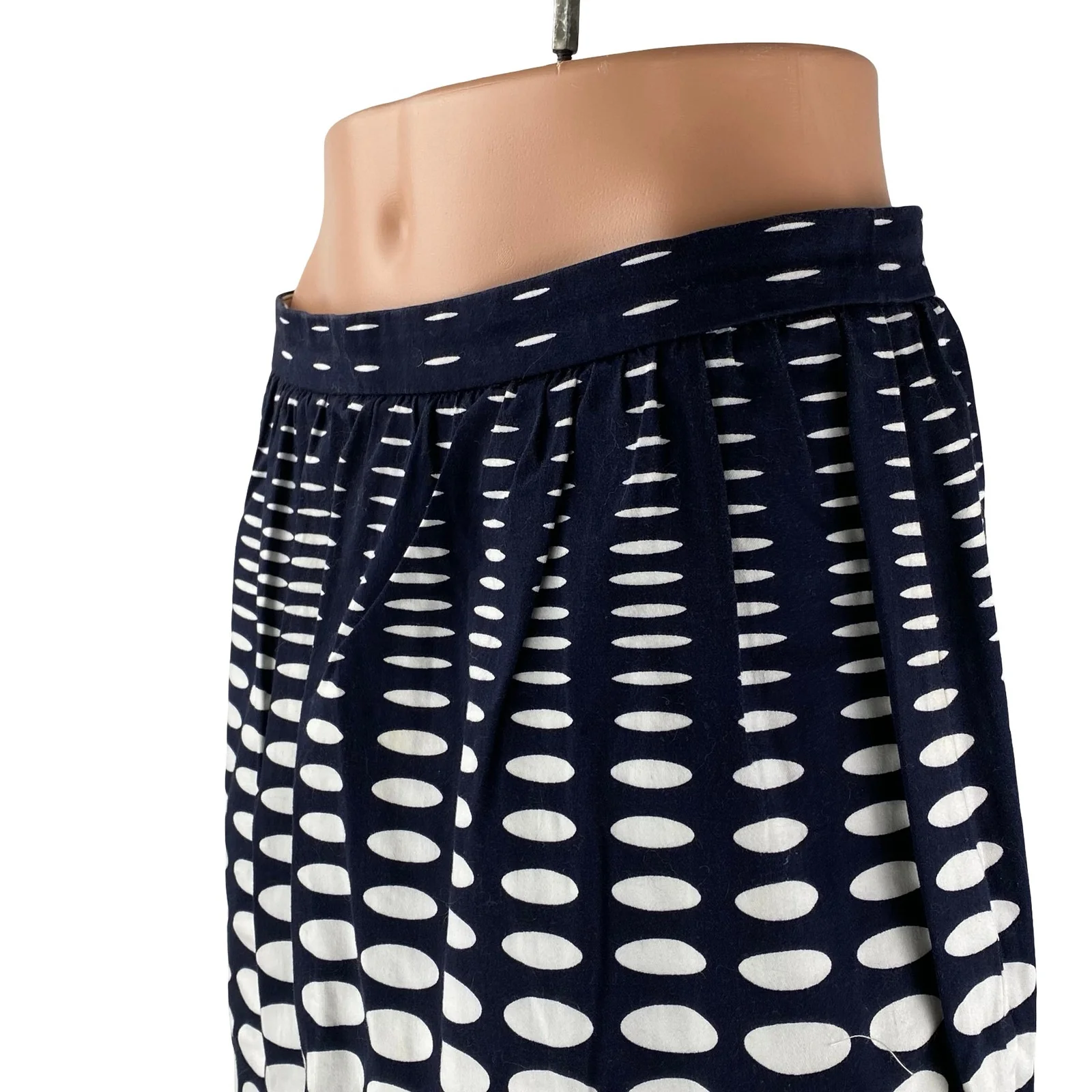 J.Crew Black White Polka Dots Gradient High Waist Pocket A Line Mini Skirt Sz 6 - Image 2