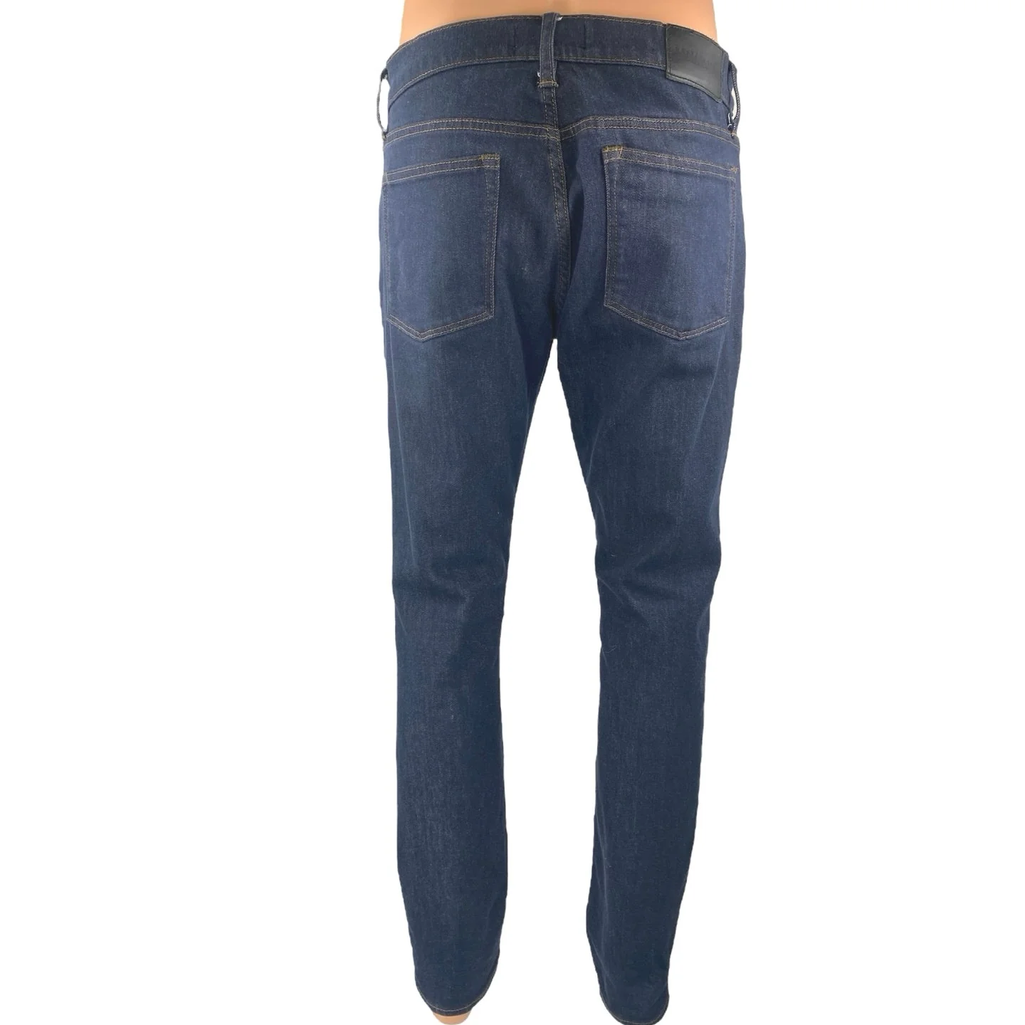 J.Crew Destination Men's Blue High Waist Straight Leg Slim Denim Jeans Pants 33 - Image 3