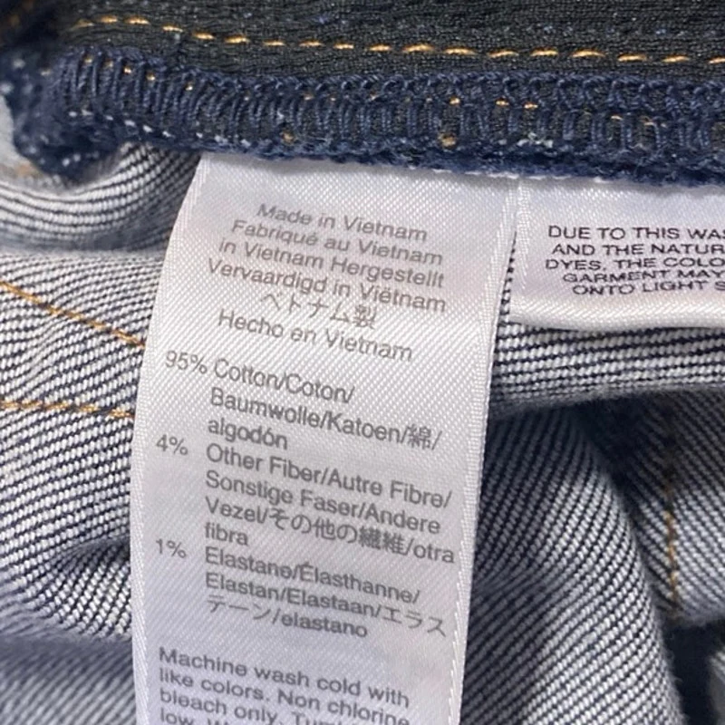 J.Crew Destination Men's Blue High Waist Straight Leg Slim Denim Jeans Pants 33 - Image 5