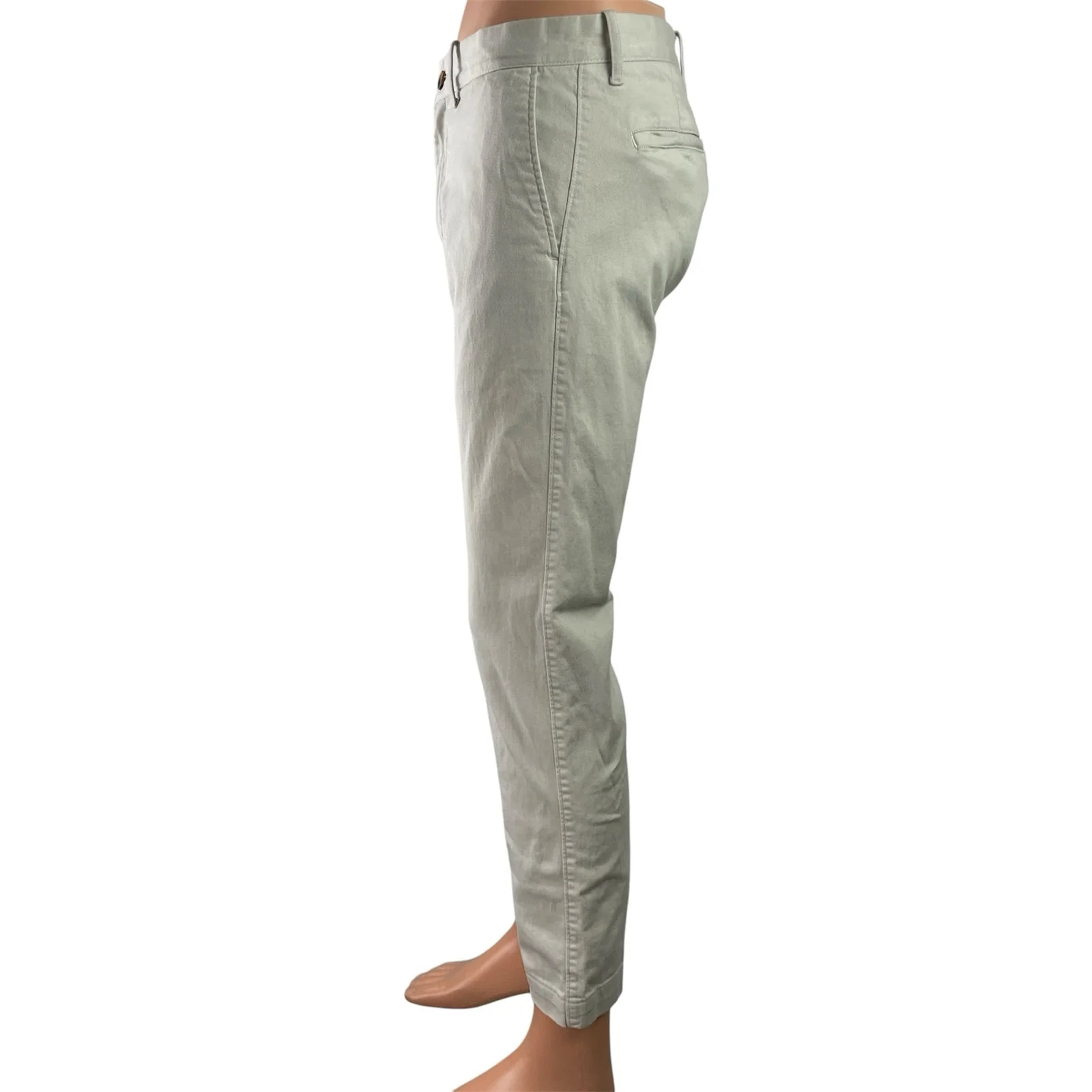 J.Crew Flex Men's Gray Slim Fit Mid Rise Chino Khaki Trousers Pants Size 30x32 - Image 2