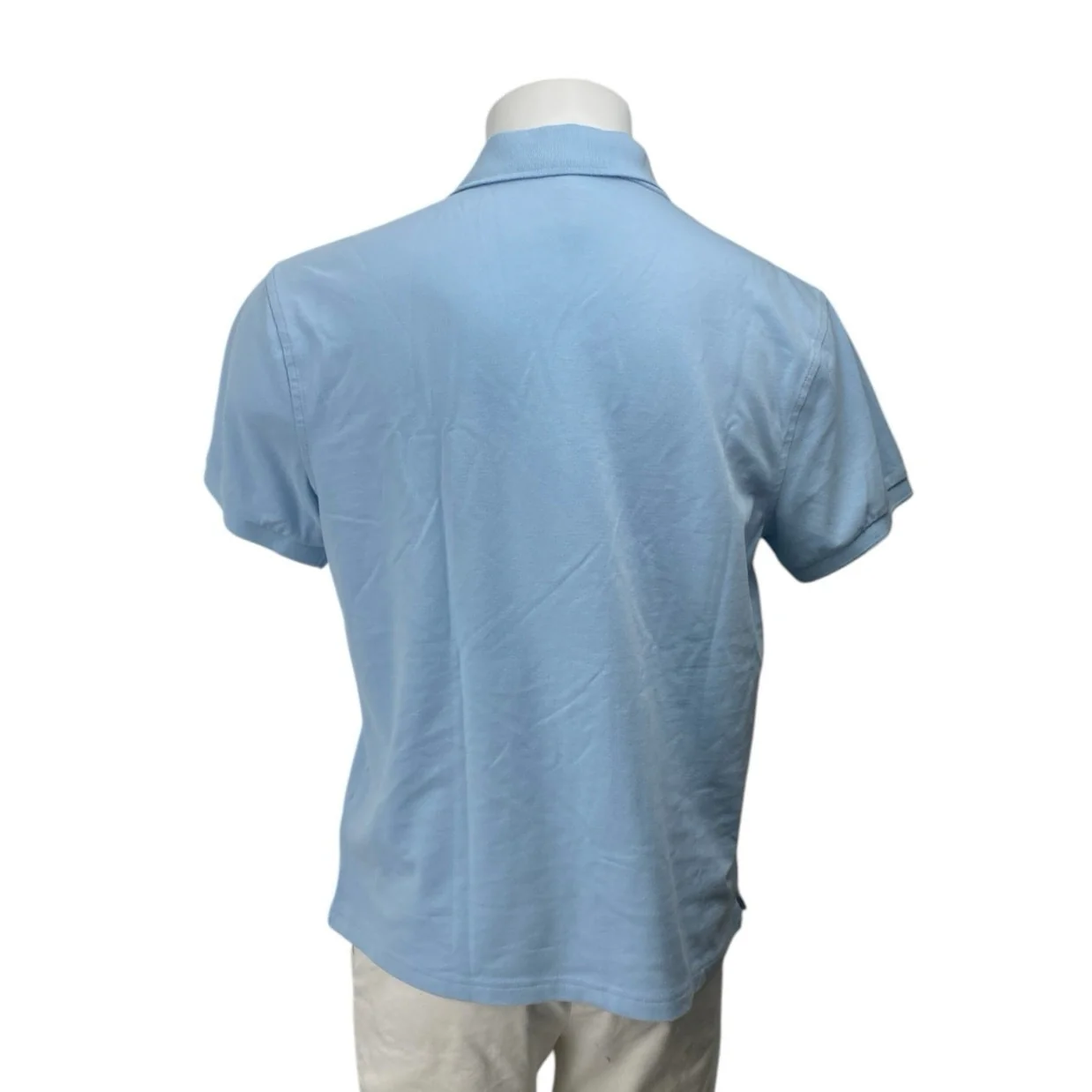 J.Crew Flex Pique Men's White Untucked Short Sleeve Golf Polo Shirt Top Size L - Image 2