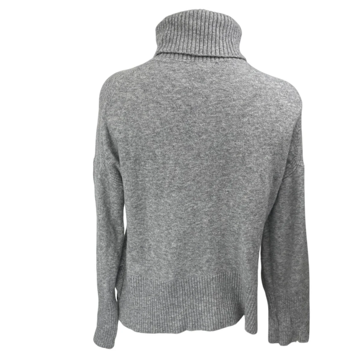 J.Crew Gray Wool Alpaca Knit Turtleneck Long Sleeve Pullover Sweater Top Size XS - Image 2