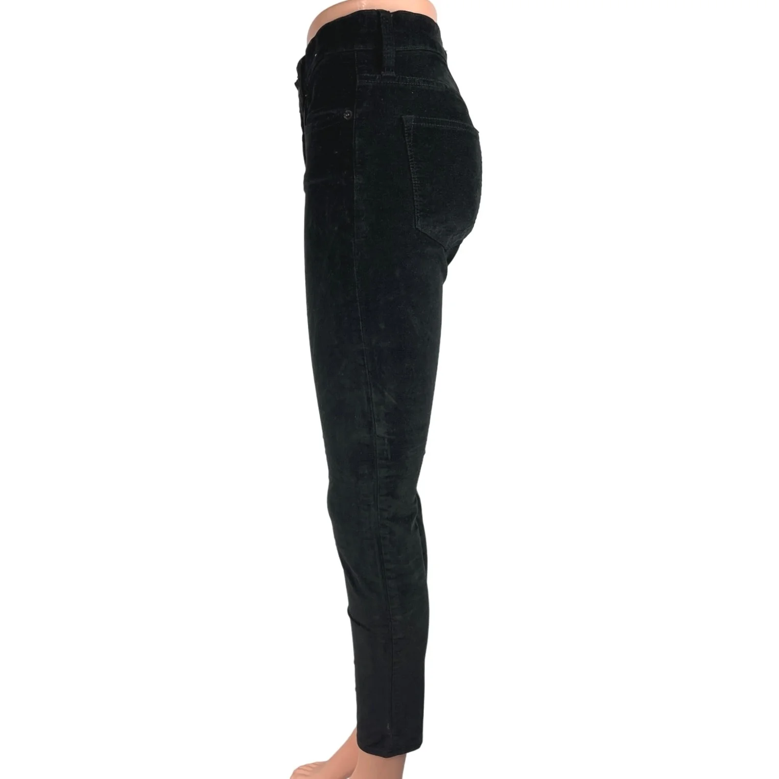 J.Crew Jeans Velvet Black High Rise Stretchable Ankle Skinny Toothpick Pants 26 - Image 2