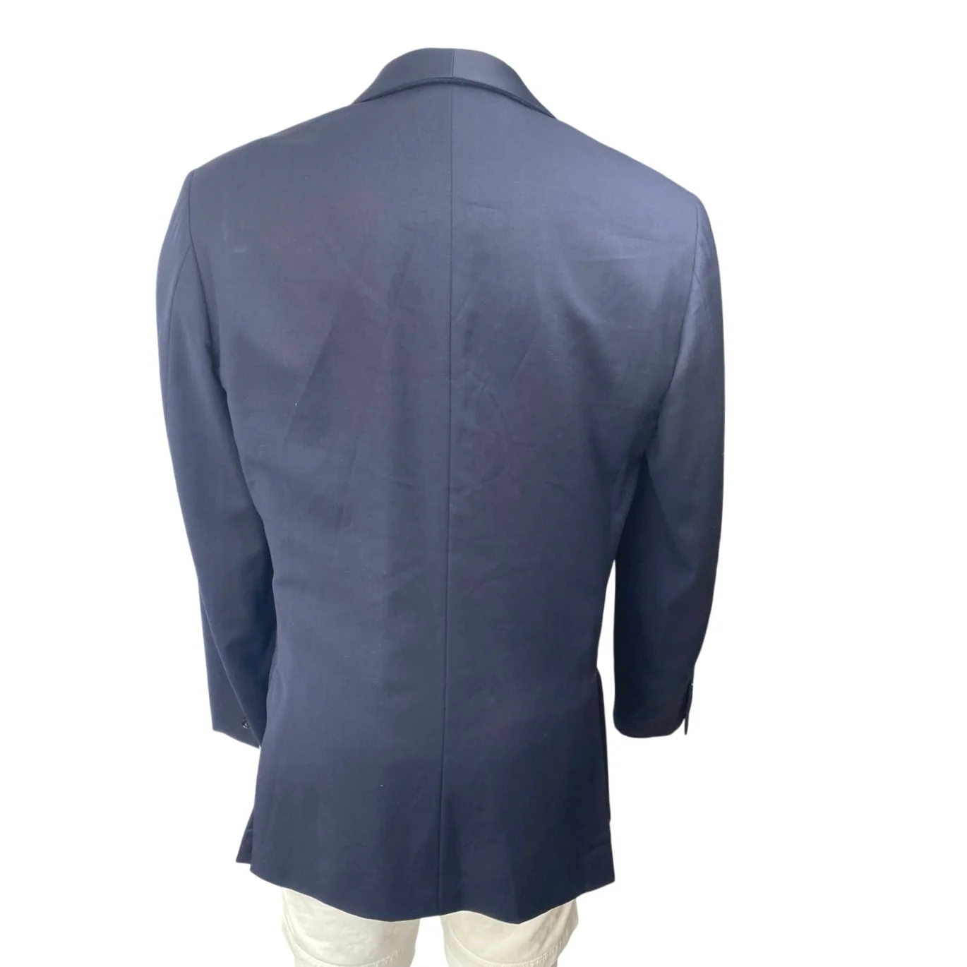 J.Crew Ludlow 100% Wool Mens Blue Long Sleeve Button Blazer Coat Suit Jacket 42R - Image 2