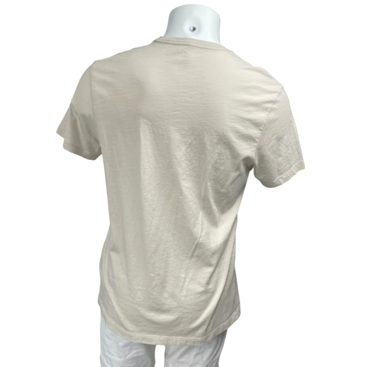 J.Crew Men's Beige Short Sleeve Crew Neck Pocket Basic T Shirt Tee Top Size L - Image 2