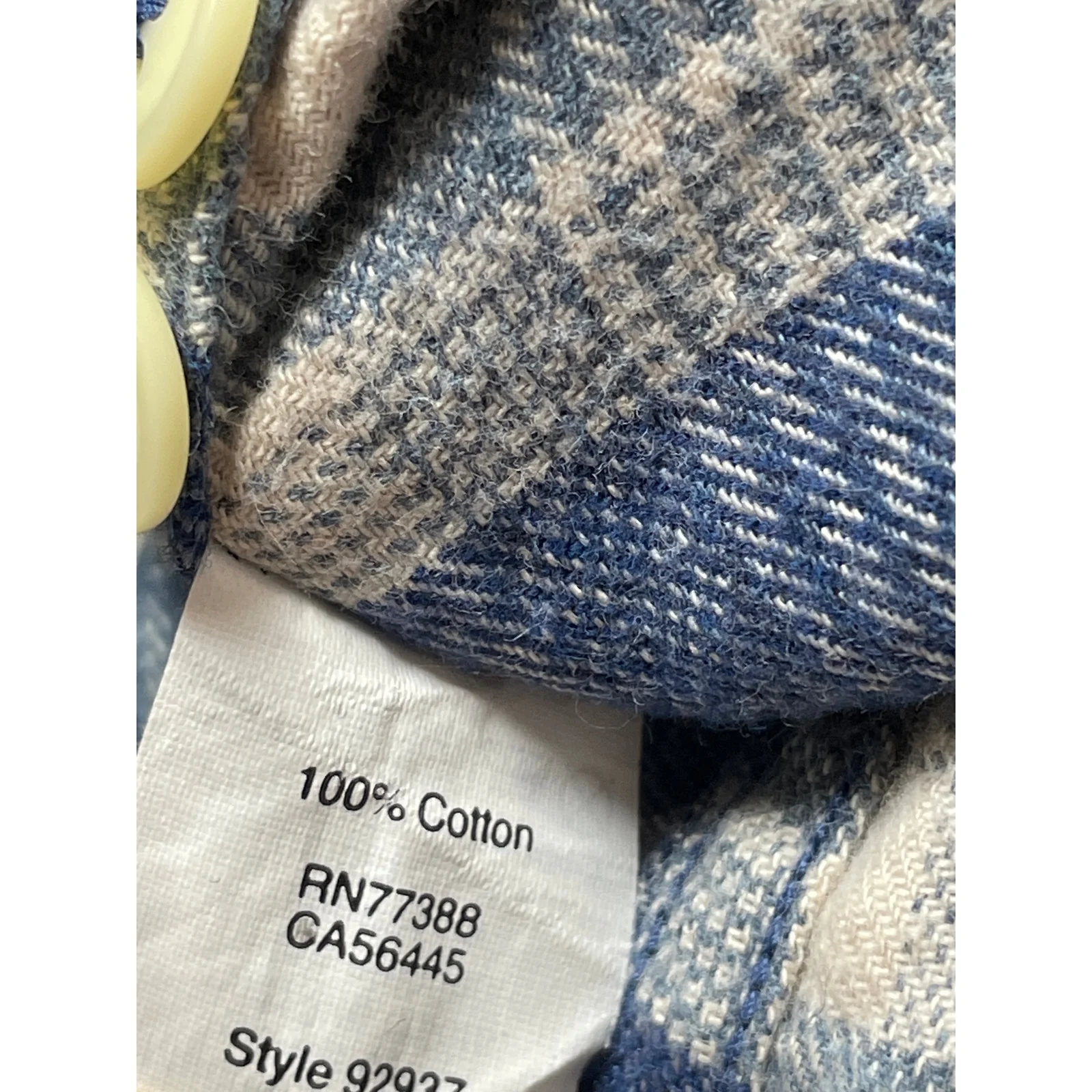 J.Crew Men's Blue Plaid Flannel Slim Fit Long Sleeve Button Down Shirt Top Sz M - Image 6