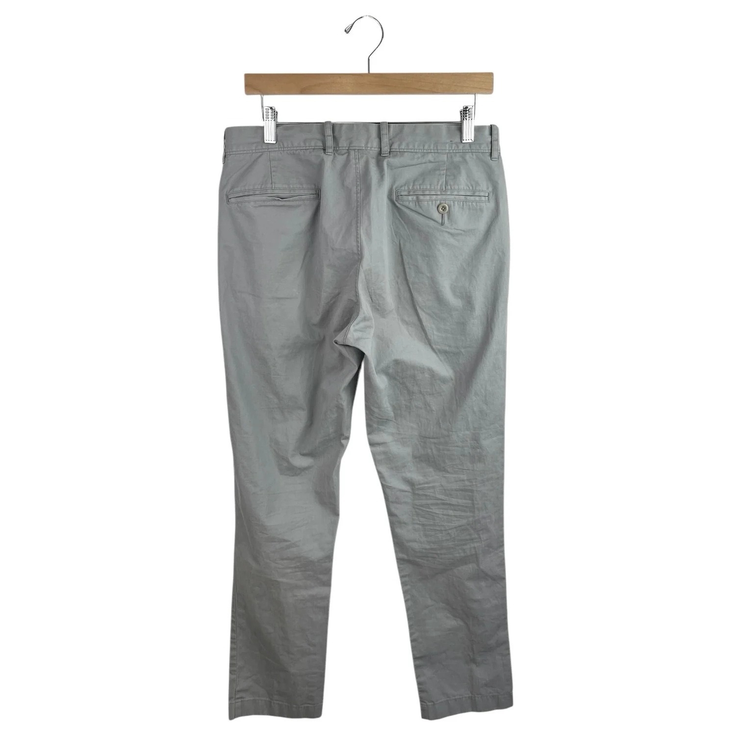 J.Crew Men's Gray Lightweight Career Straight Chino Dress Pants Size 31x32 - Image 2