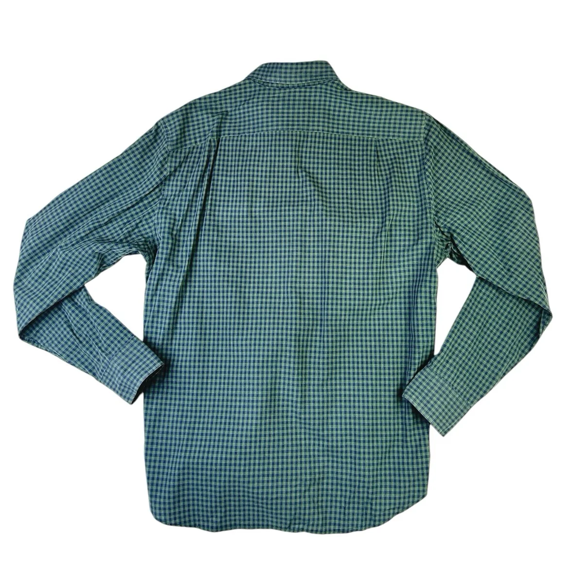J.Crew Men's Green Classic Plaid Checkered Long Sleeve Button Down Shirt Top M - Image 2