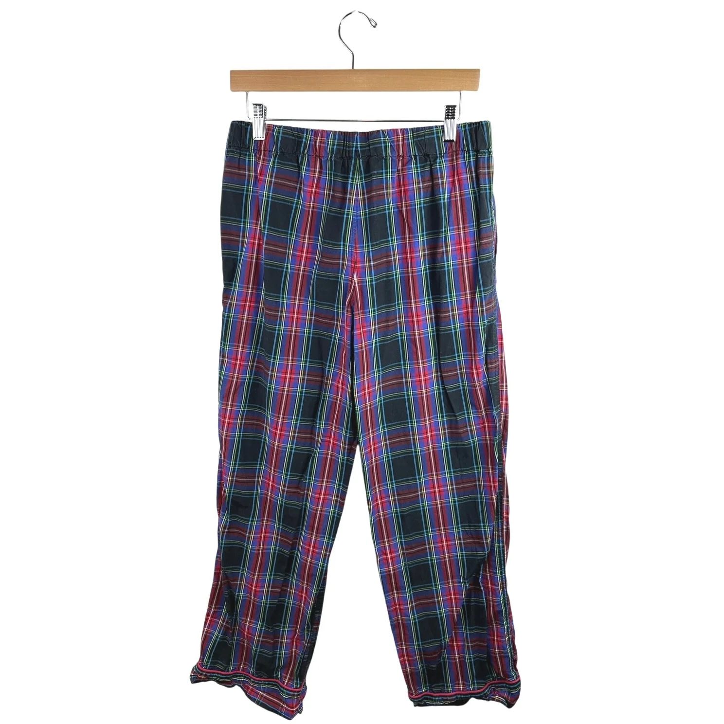 J.Crew Mens Multicolor Plaid Checkered Flannel Drawstring Pull On Lounge Pants S - Image 2