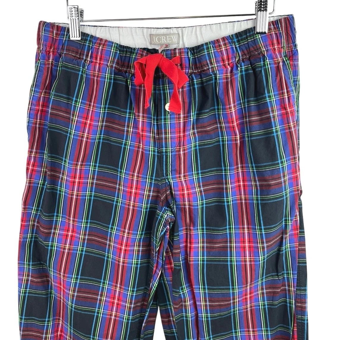 J.Crew Mens Multicolor Plaid Checkered Flannel Drawstring Pull On Lounge Pants S - Image 3