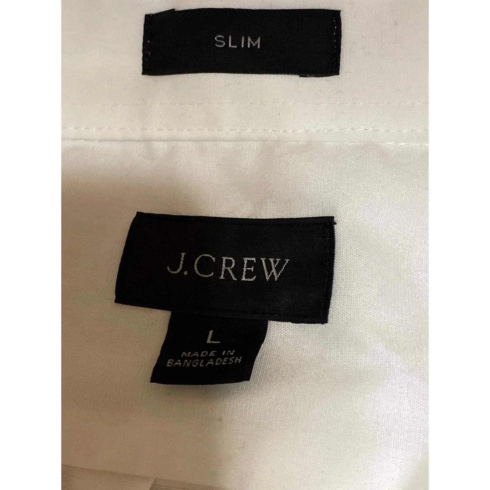 J.Crew Men's White Slim Fit Pocket Career Long Sleeve Button Down Shirt Top Sz L - Image 5
