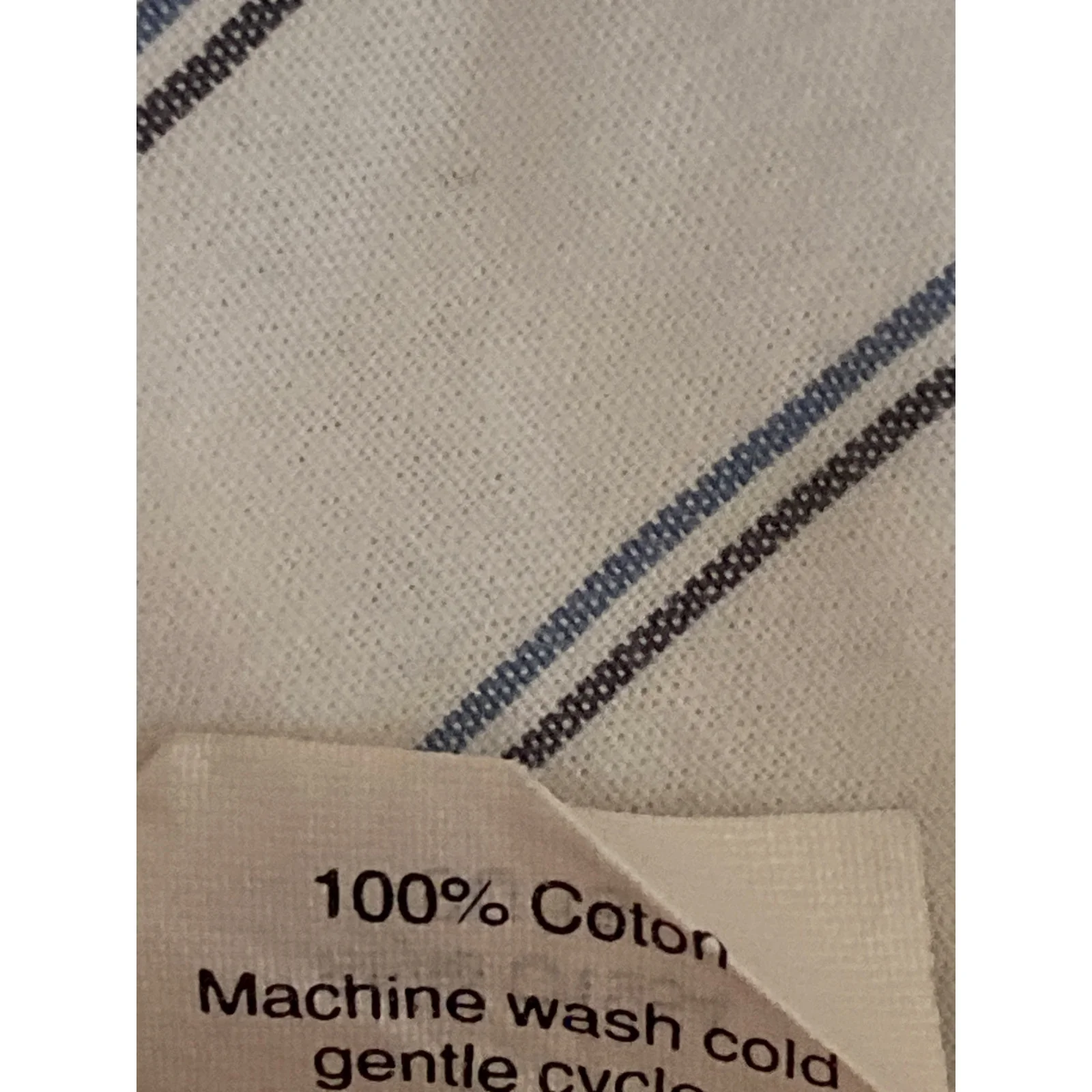 J.Crew Men's White Striped Collared Long Sleeve Slim Button Down Shirt Top Sz M - Image 7