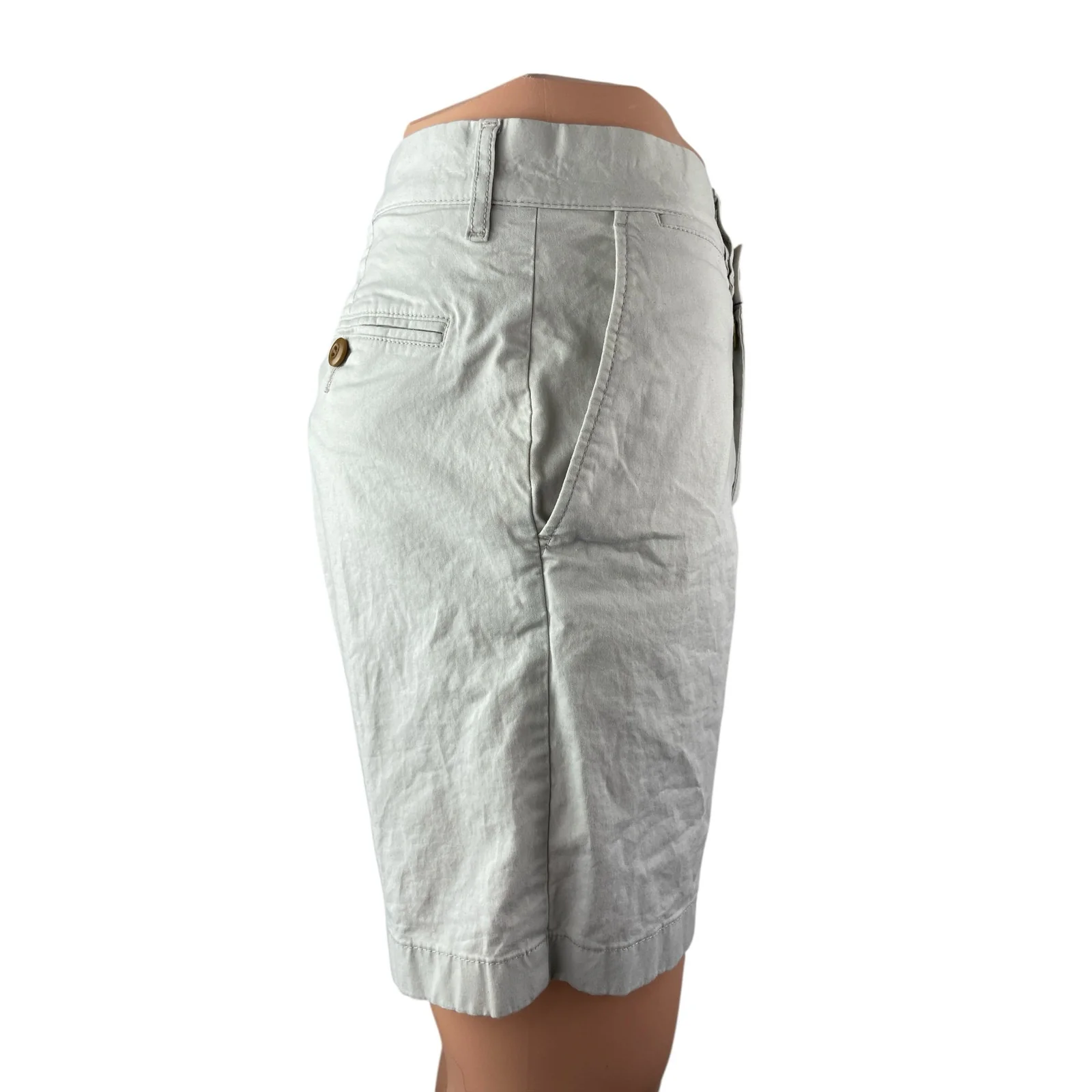 J.Crew Re-Imagined Men's Gray Stretch High Rise Casual Chino Bermuda Shorts 32 - Image 4